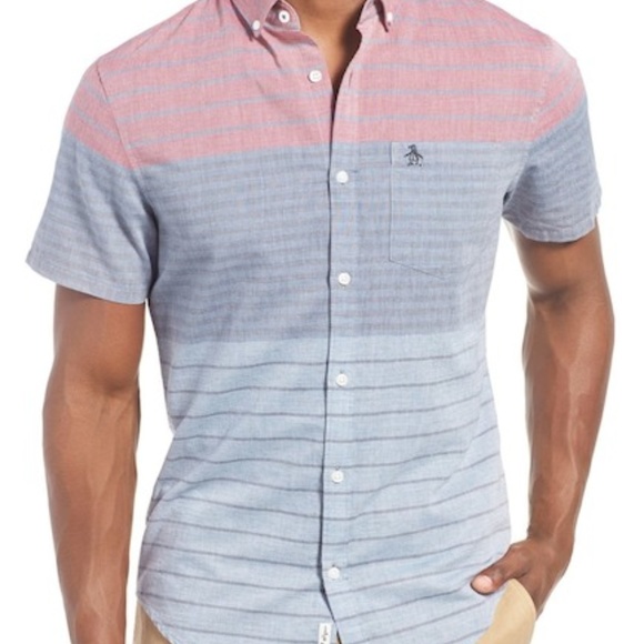 Original Penguin Other - Original Penguin Striped Colorblock Shirt